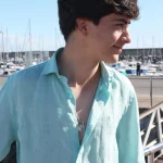 Camisa PATRIA Lino – Turquesa